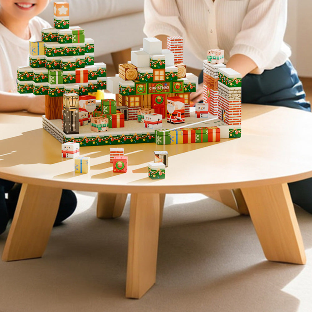 Christmas Building Cubes Sets for Boys and Girls