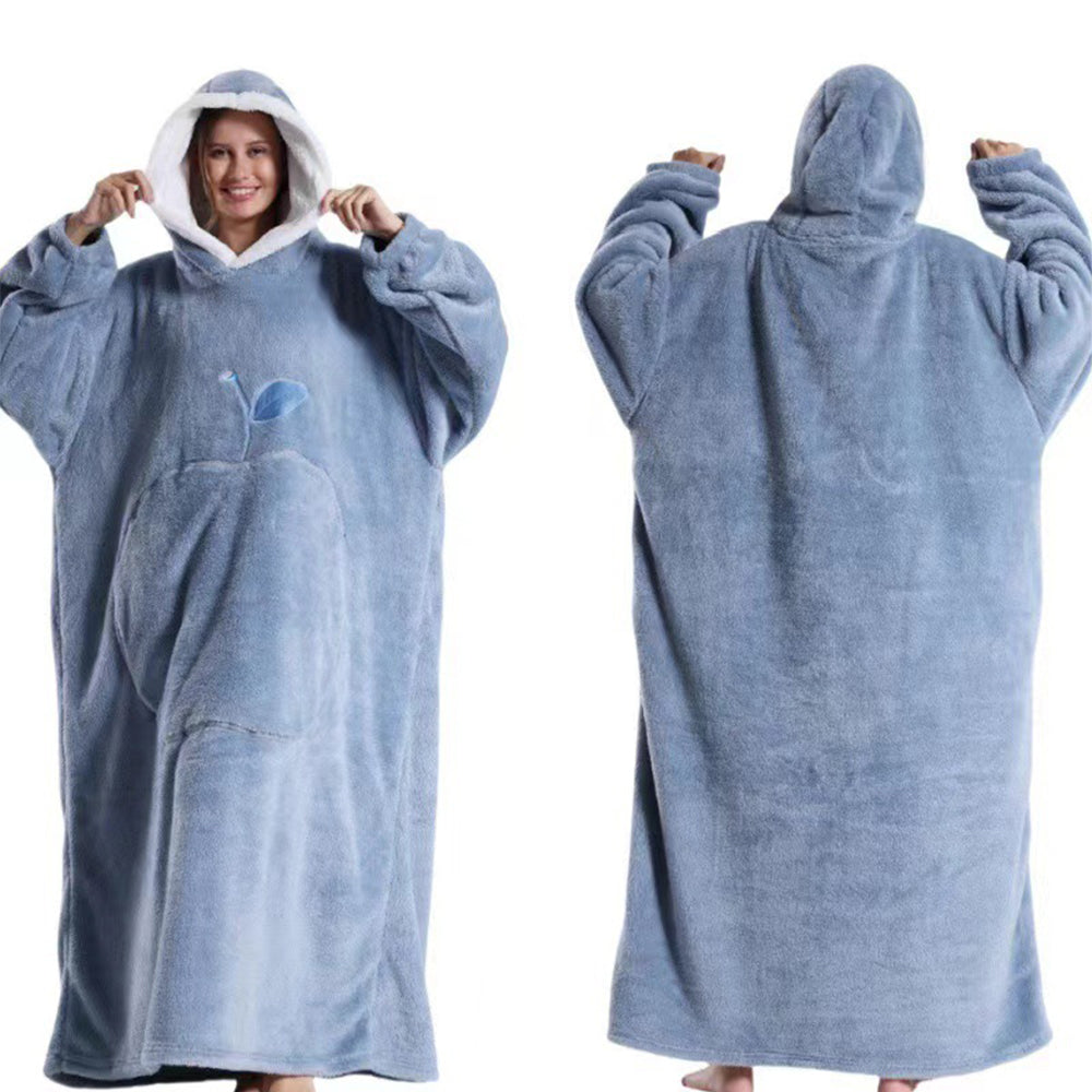 Unisex Hoodie Blanket Hooded Oversized Wearable Throw Blanket