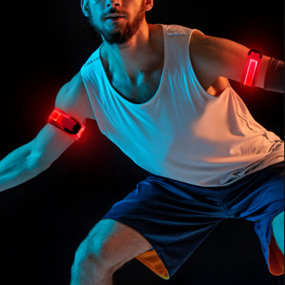 LED Slap Wristband Night Running Security Glowing Bracelet Luminous Armband Strap