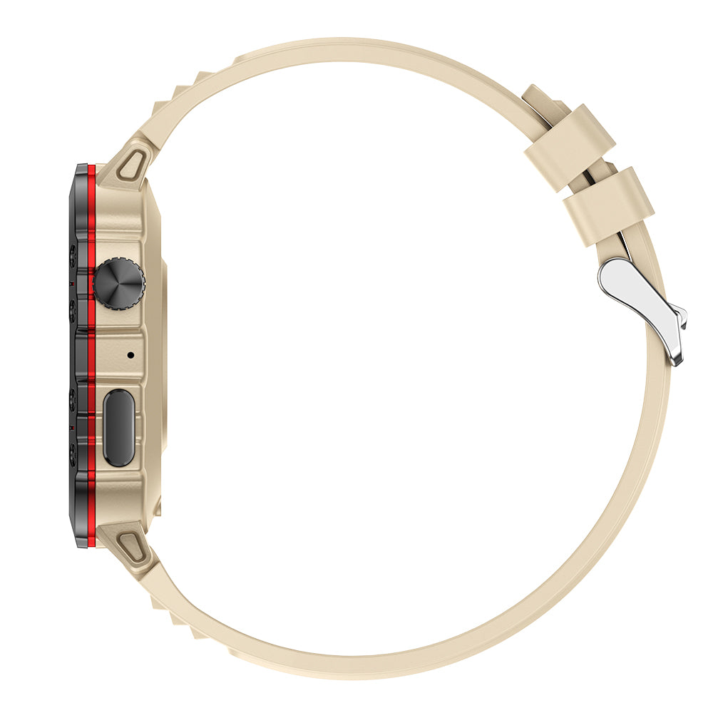 1.96-Inch Smart Watch with Heart Rate Monitor Voice Assistant and 100+ Sports Modes