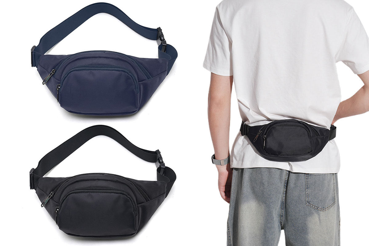 Casual Chest Bag Multi-Pocket Waist Bag for Sports Traveling Workout