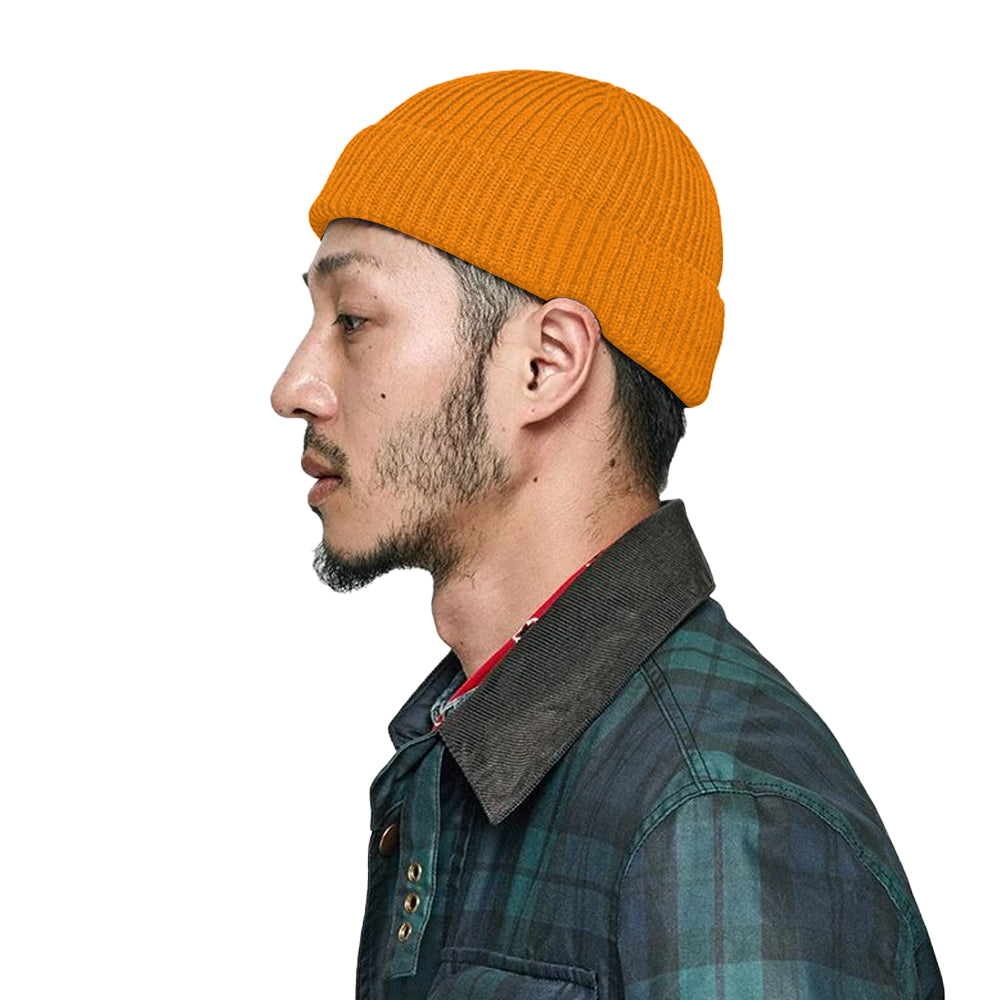 Winter Warm Fisherman Beanie Roll Up Edge Hat