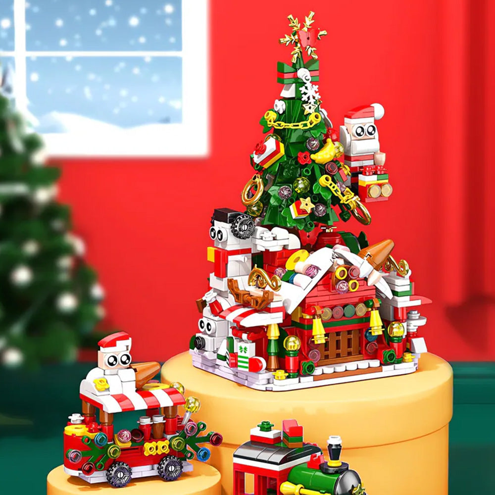 Christmas Tree Ornaments Building Blocks Christmas Santa Nutcracker Xmas Ornament