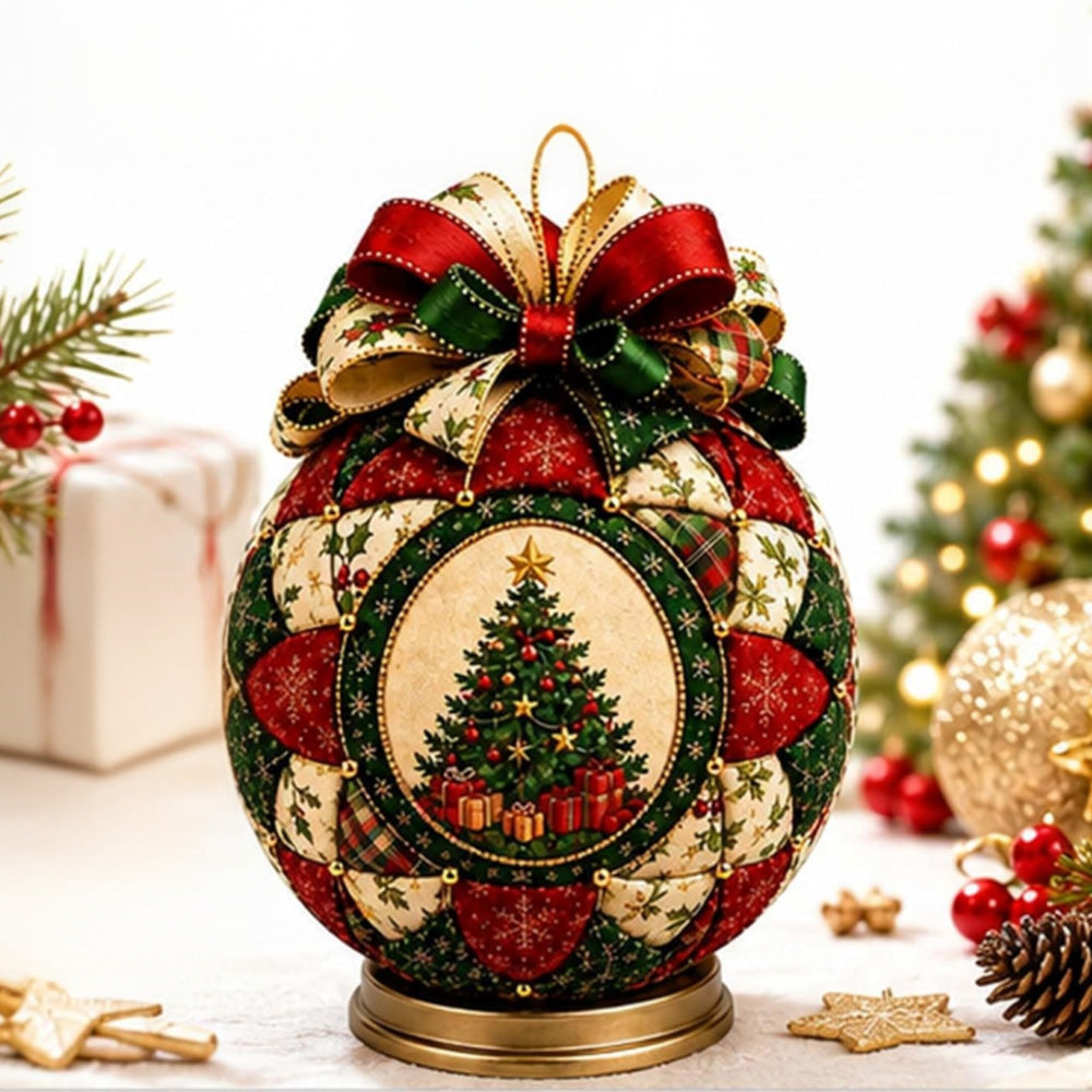 Adult Christmas Patchwork Ball DIY Ornament Craft Kit