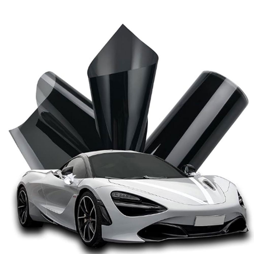 300x50CM Car Window Tint Film Black Roll Car Shade Heat Resistant For Windshield-VLT 50 Percent