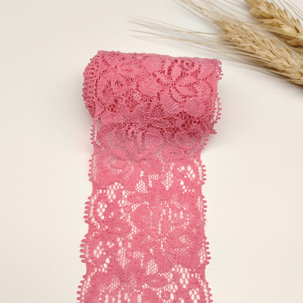 Elastic Floral Lace Trim Stretch Ribbon for Sewing and DIY Crafts