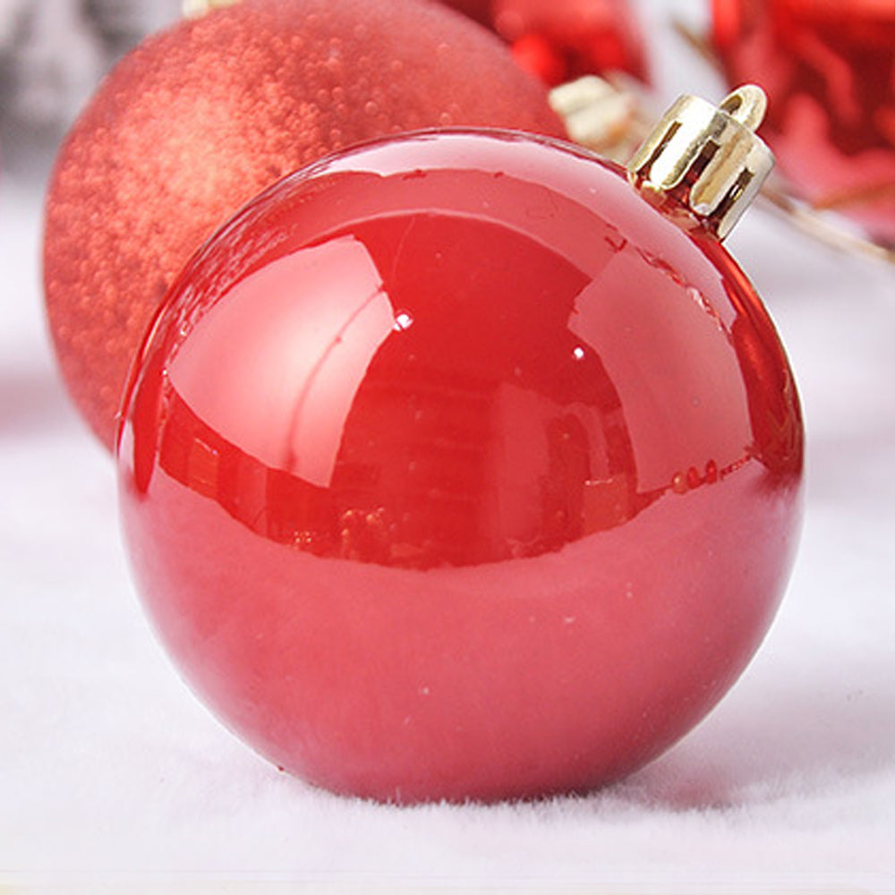 Christmas Ball Ornaments Christmas Tree Decoration-Red and Gold
