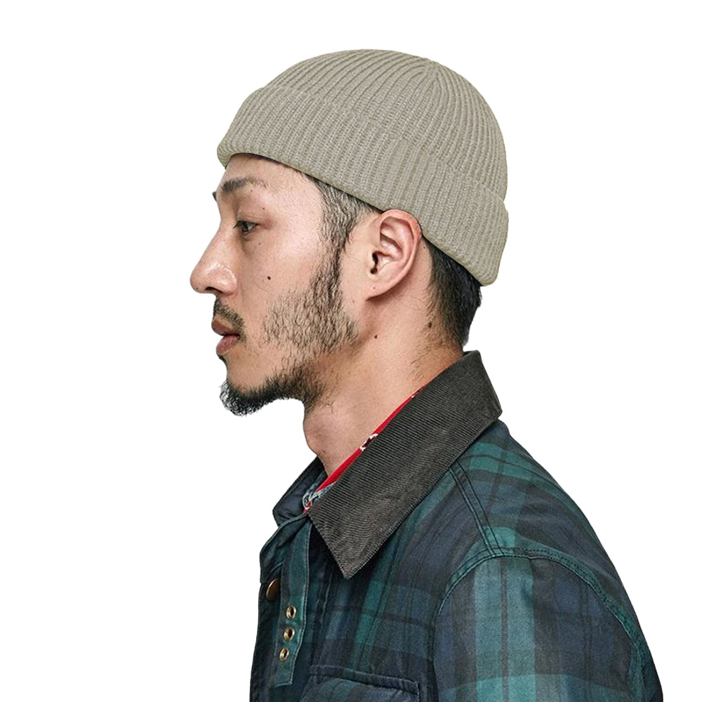 Winter Warm Fisherman Beanie Roll Up Edge Hat