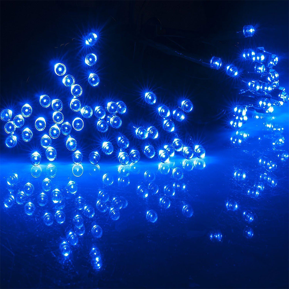 Outdoor Solar String Lights with 8 Modes for Garden Decoration-Blue