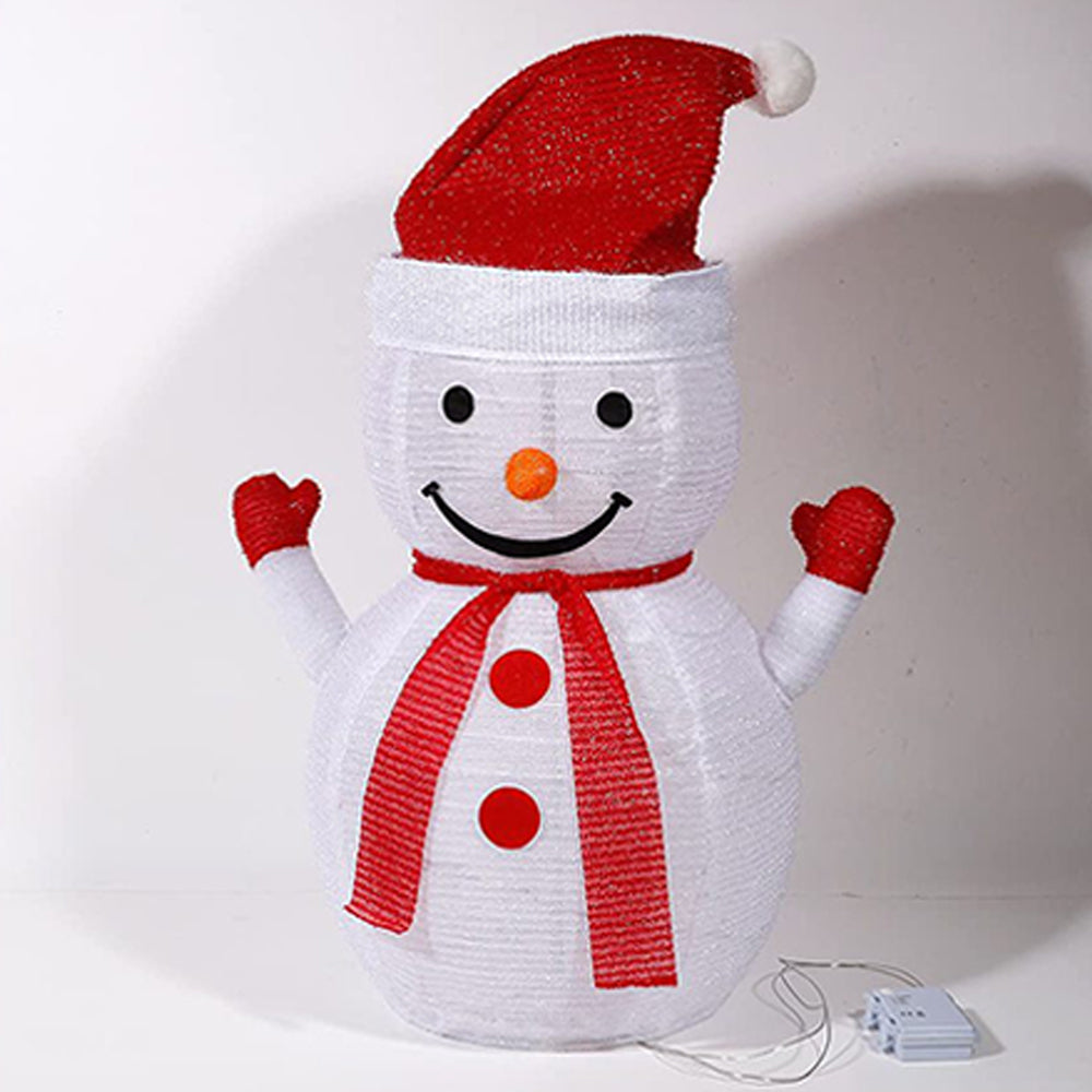 Christmas Yard Sign with Stakes Light Up Yard Sign Indoor Outdoor Decor-Snowman
