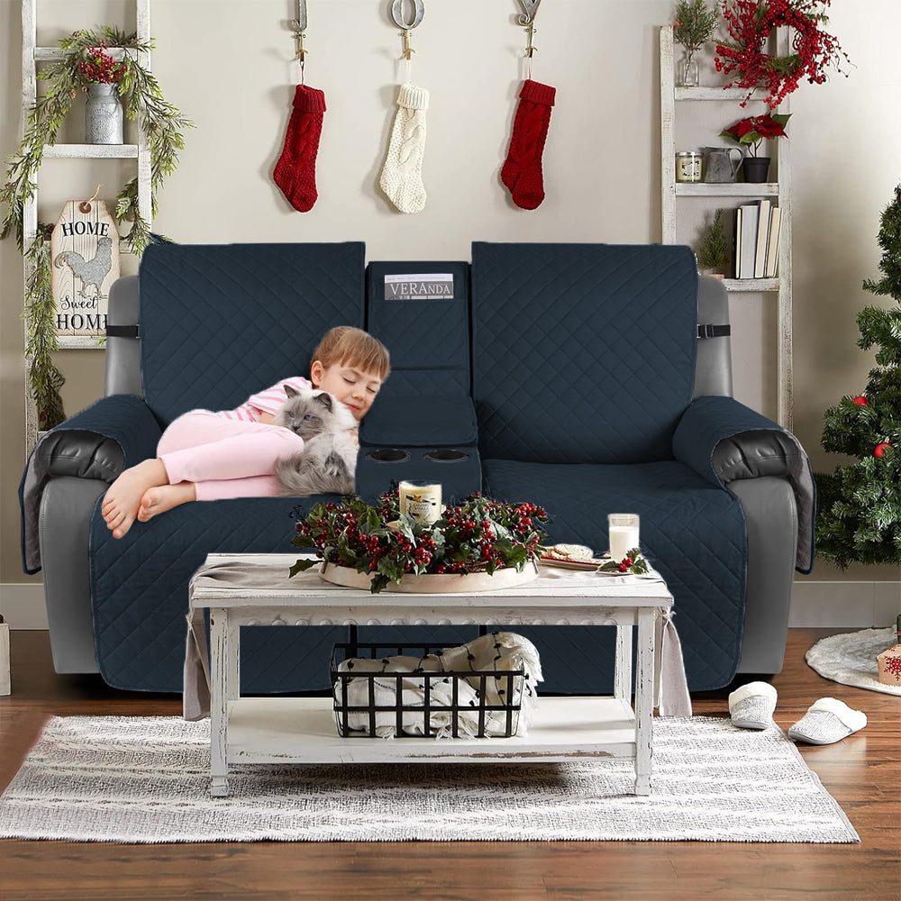 Water Resistant Non-Slip Split Recliner Couch Cover-2-Seater