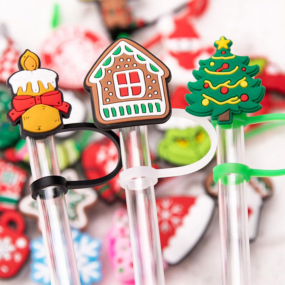 Advent Calendar 24 Days of Christmas Surprises with 10mm Straw Toppers