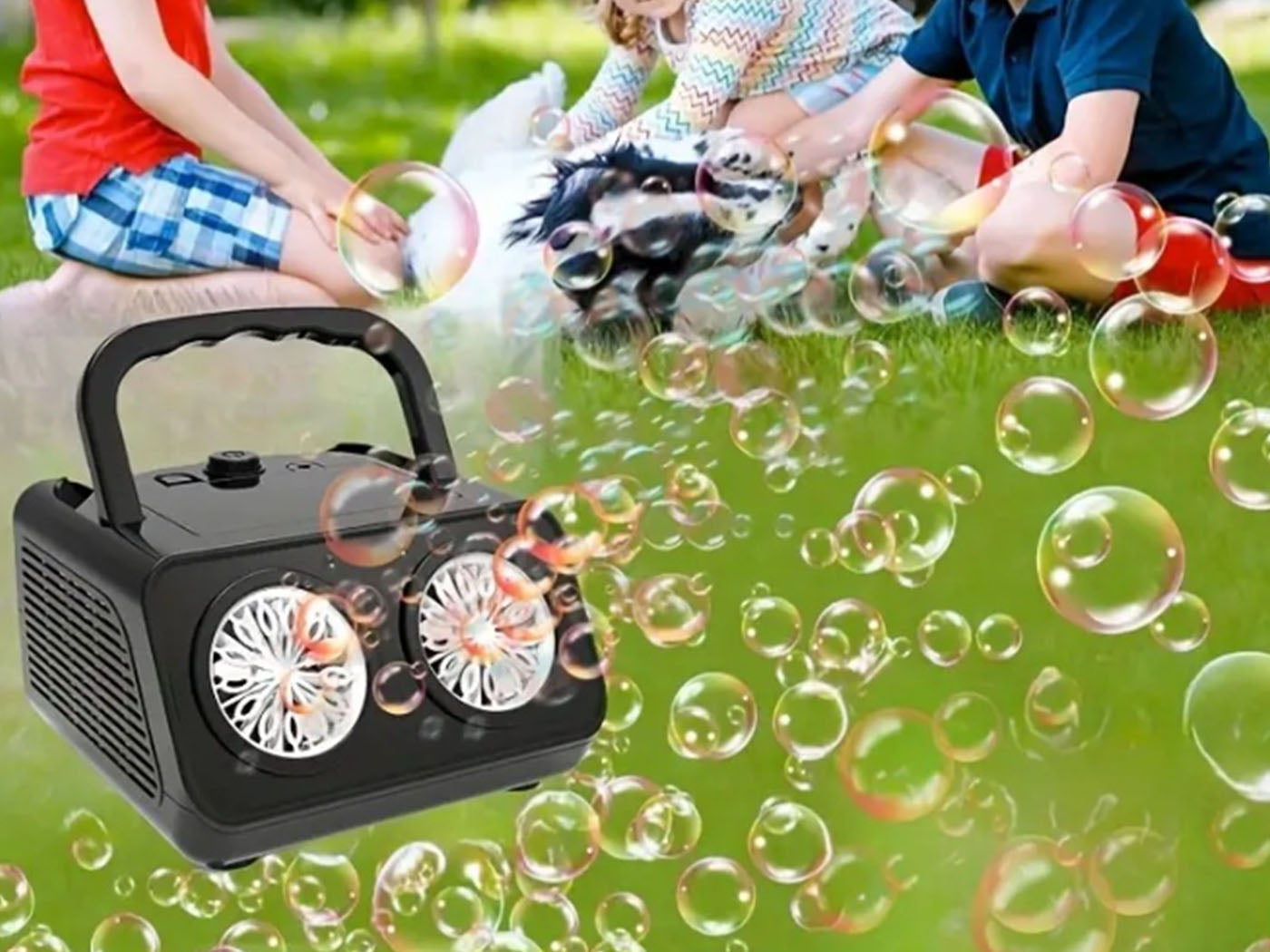 Bubble Machine Portable Bubble Maker for Outdoor Holiday Wedding Birthday