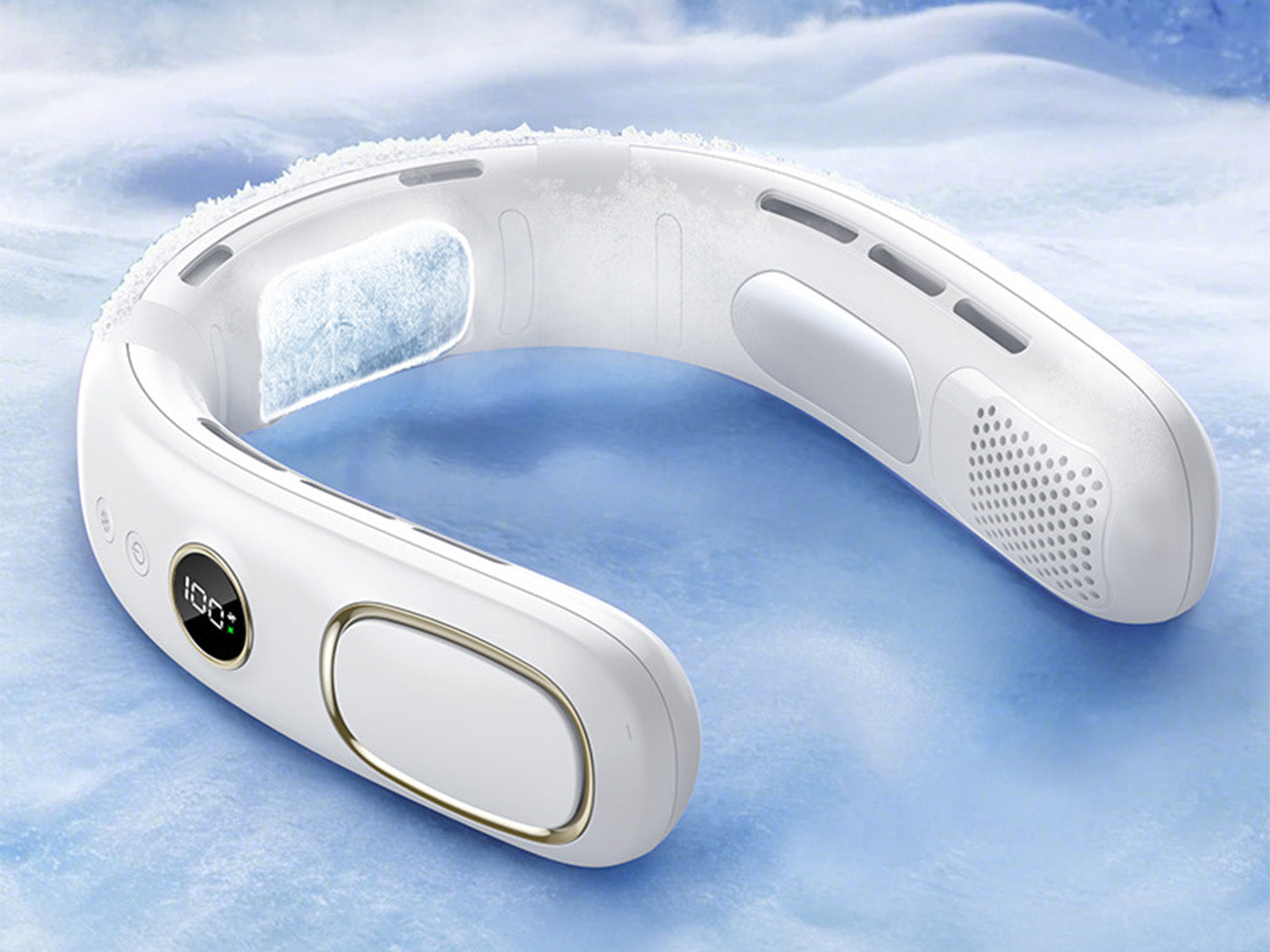 Neck Air Conditioner Cooling Neck Fan Neck Cooler 4000mAh Wearable Personal Fan