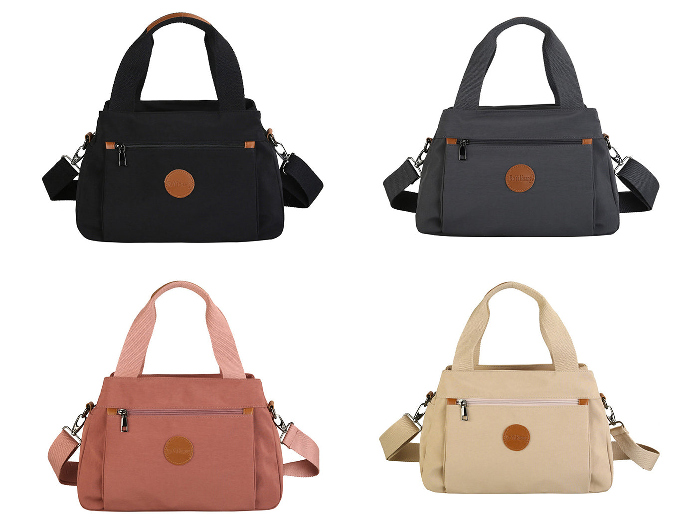 Crossbody Bag Three Compartments Satchel Handbags Purse Messenger Shoulder Bags