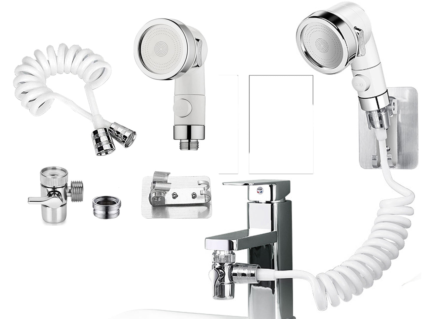 3 Modes Sink Faucet Sprayer Attachment for Pet Bathing Kitchen