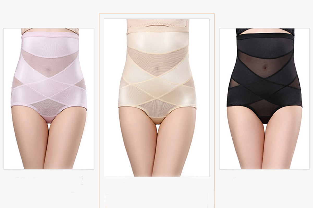Women's High Waist Control Pants-Beige