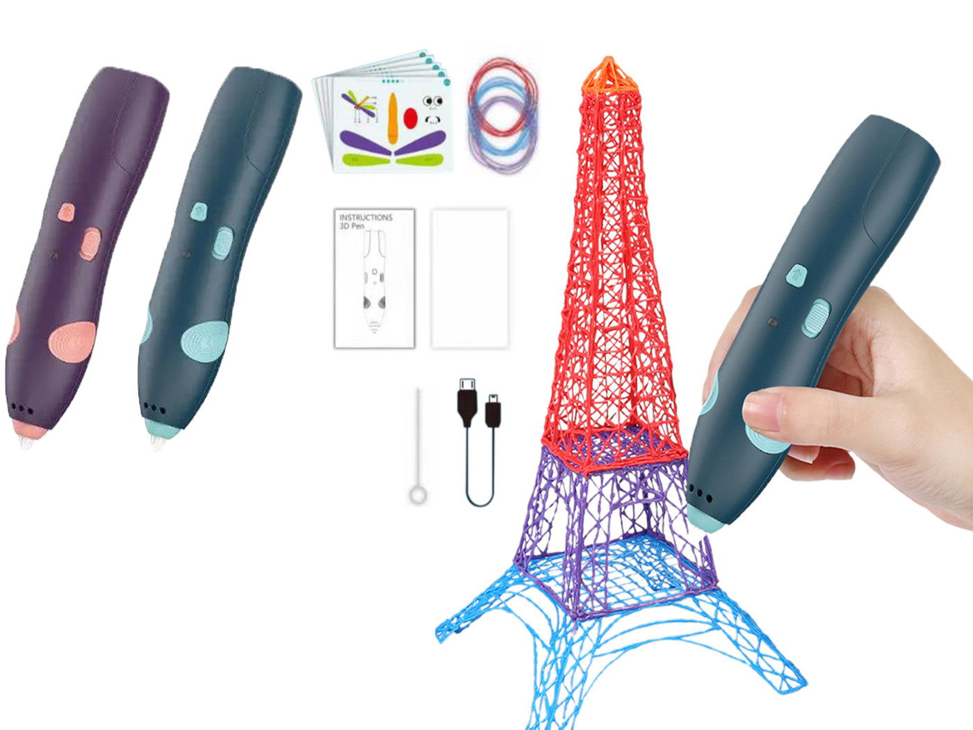 3D Printing Pen Set Doodle Printer Drawing for Kids