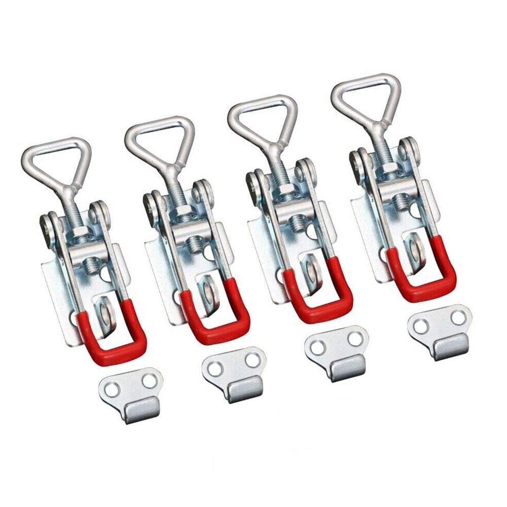 4 PCS Toggle Latch Quick Release Over Centre Latch Zinc Plated Iron for Door Window Cabinet