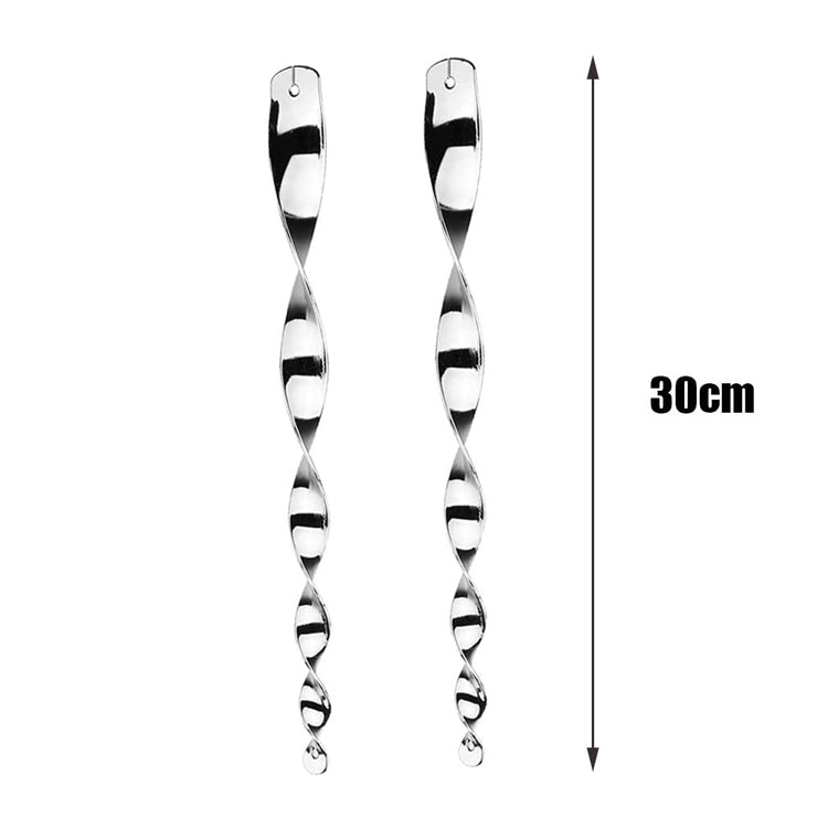 6Pcs Hanging Bird Repellent Reflective Scare Rods Spiral Deterrent Control Device Lot