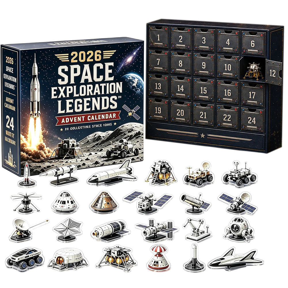 Space Rocket Acrylic Advent Calendar 24 Days Countdown Display Box Adult Only