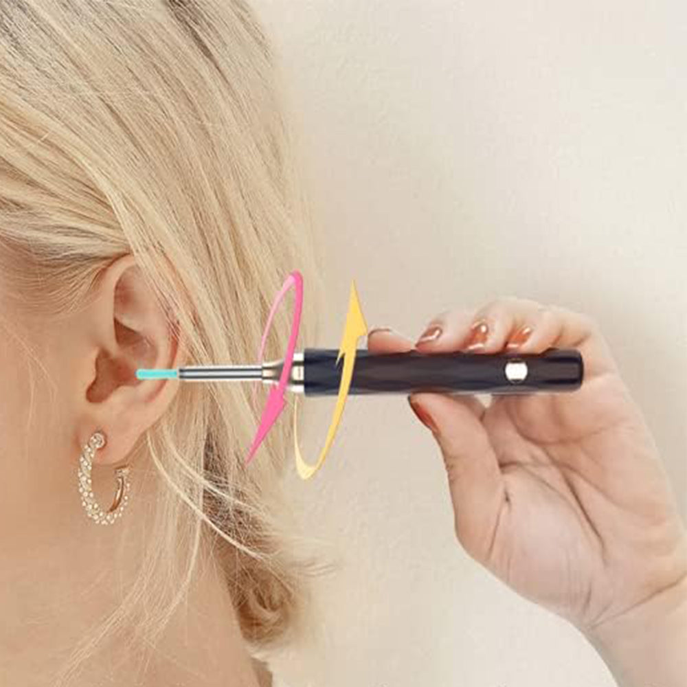 Wireless Ear Wax Removal Visual Ear Pick 6 LED Endoscope Otoscope with 8 Handheld Ear Sets