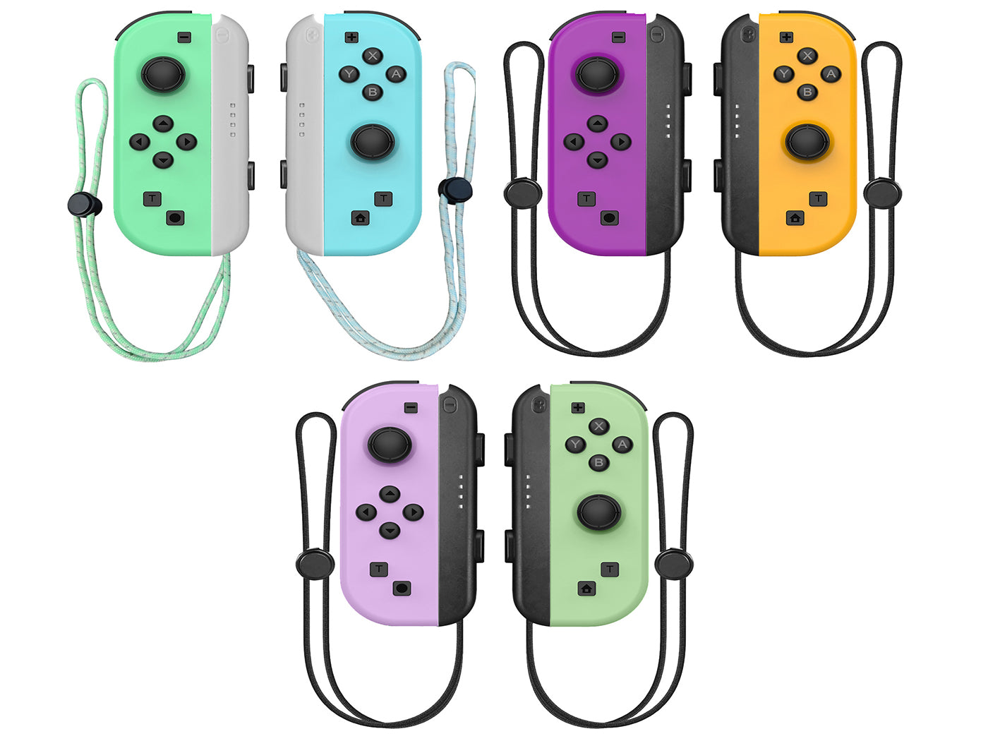 Wireless Switch Gamepad Controllers for Nintendo Joy-Con with Wake-up Function Support