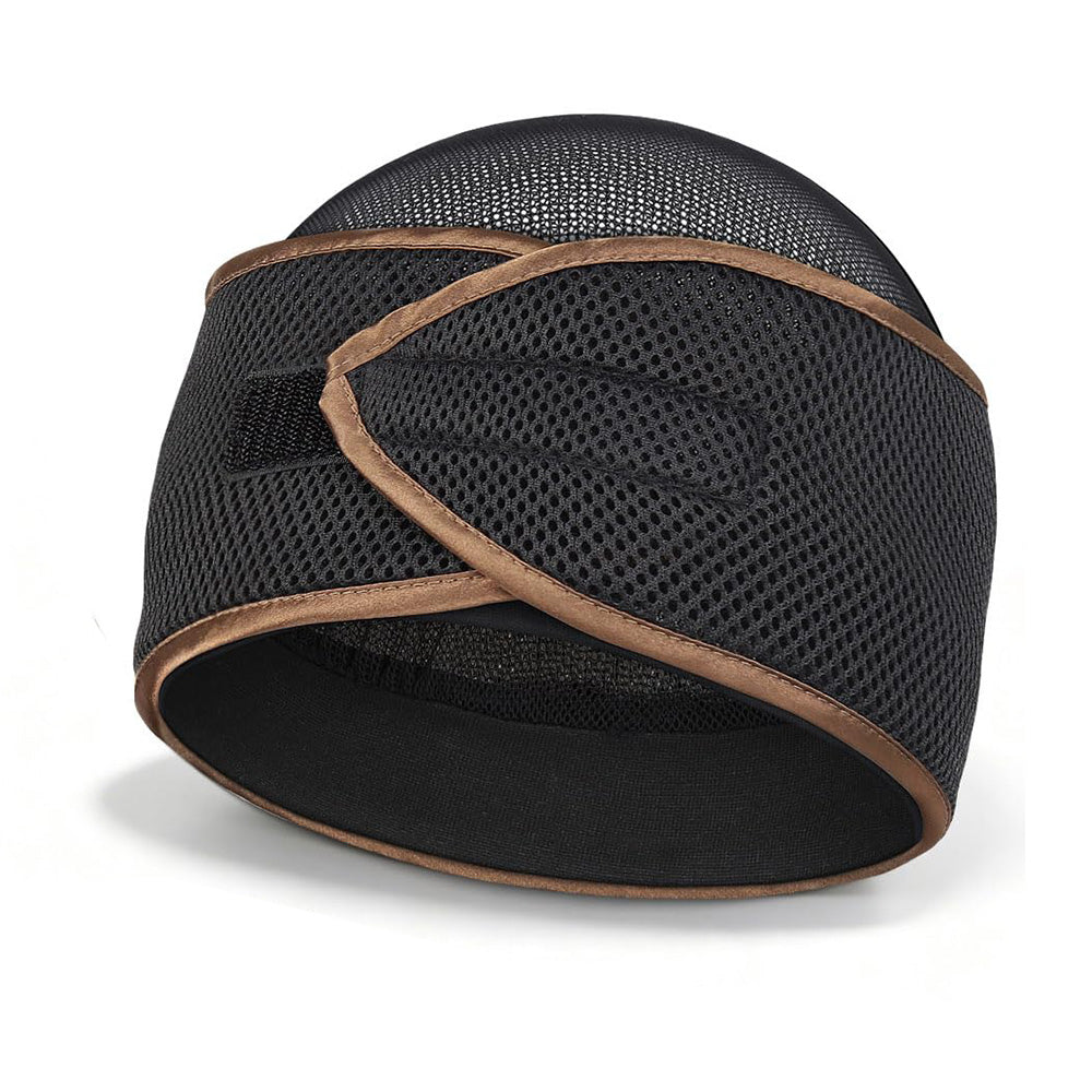 2-in-1 Mesh Sleep Hair Band with Hook and Loop for Short Hair Overnight
