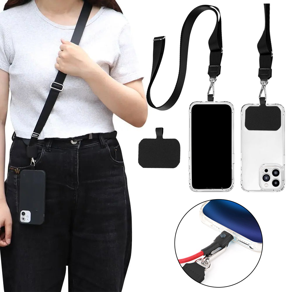 Universal Mobile Phone Lanyard Crossbody Hanging Neck Strap Spacer Anti-lost Rope