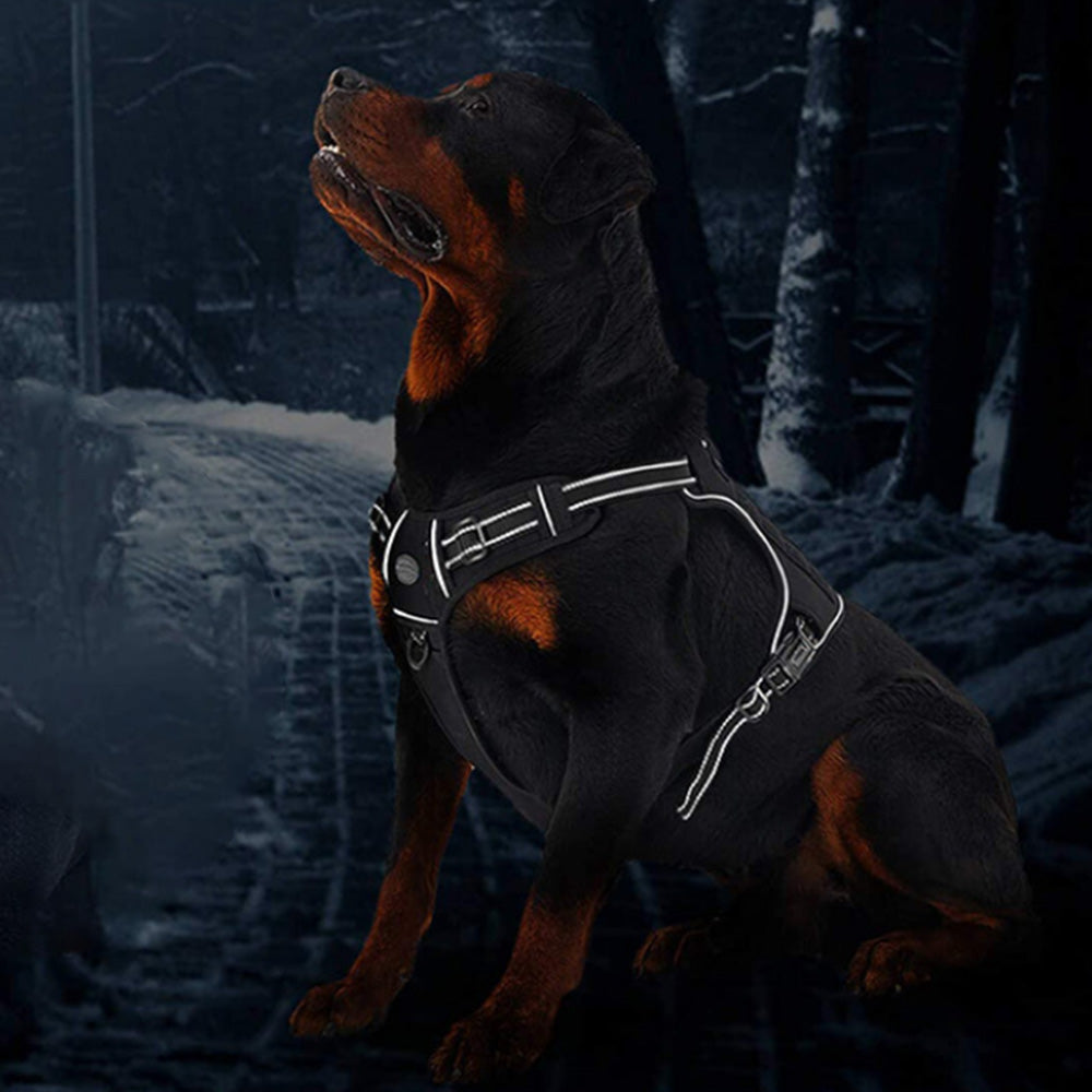 Tactical Dog Harness with Handle Reflective No Pull Military Working Vest
