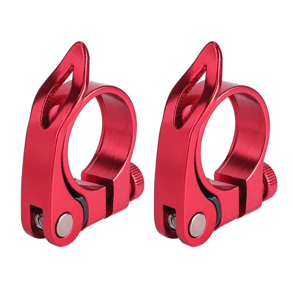 2 PCS Bike Seat Post Clamps for Mountain Road and Folding Bikes