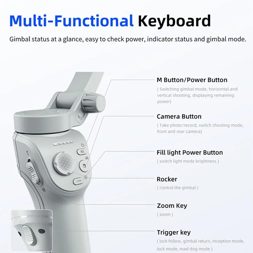 3-Axis Smartphone Gimbal Handheld Stabilizer