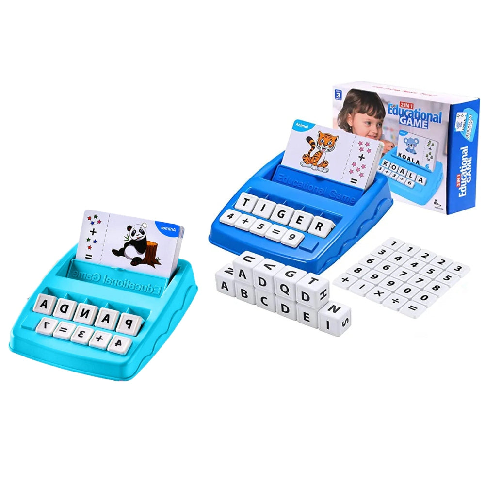 2-in-1 Matching Letter Spelling Number Cognition Educational Toy