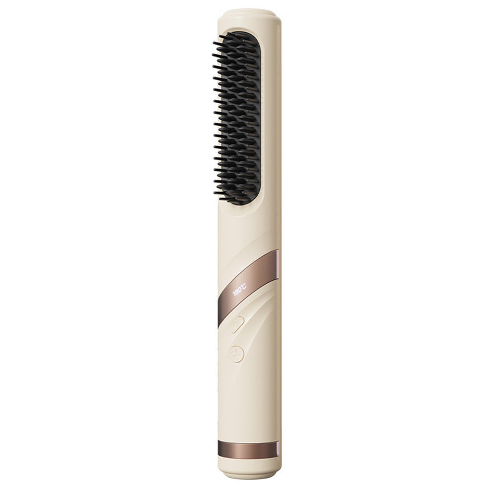 Wireless Hair Straightener Brush with Cool Air Styling Comb