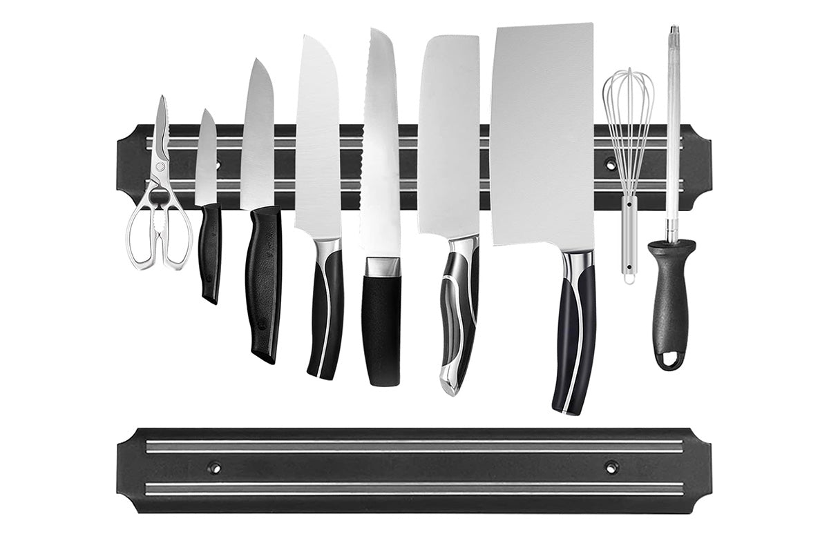 Wood Grain Knife Holder Wall Mount Knife Storage