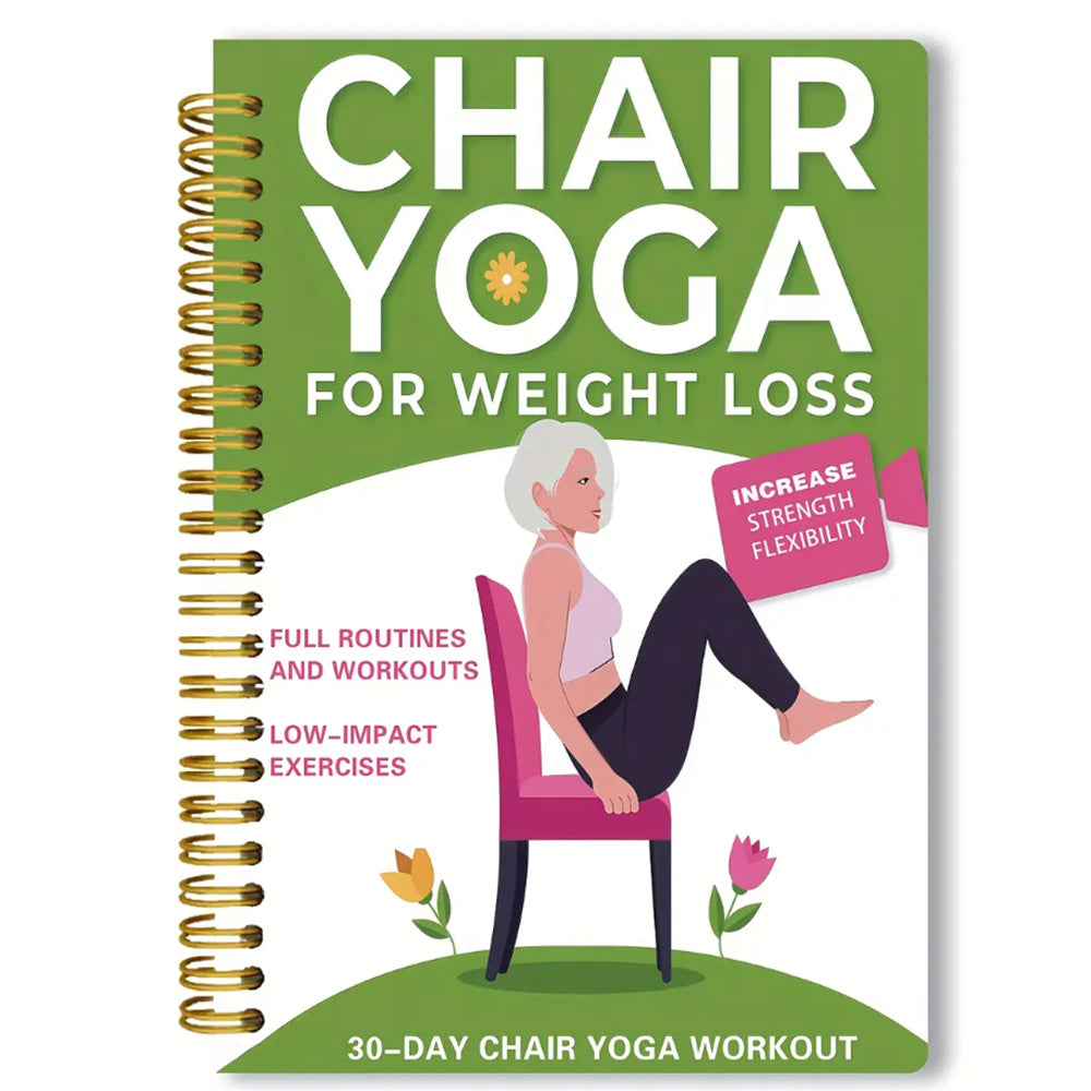 Chair Yoga Journal Notebook for Adults Seated Exercise Guide