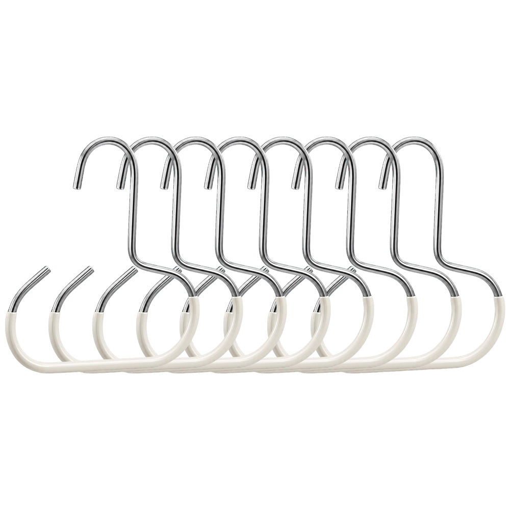 8 Pcs Iron Ring Hat Storage Hooks for Closet No-Drill Cap Scarf and Bag Hangers