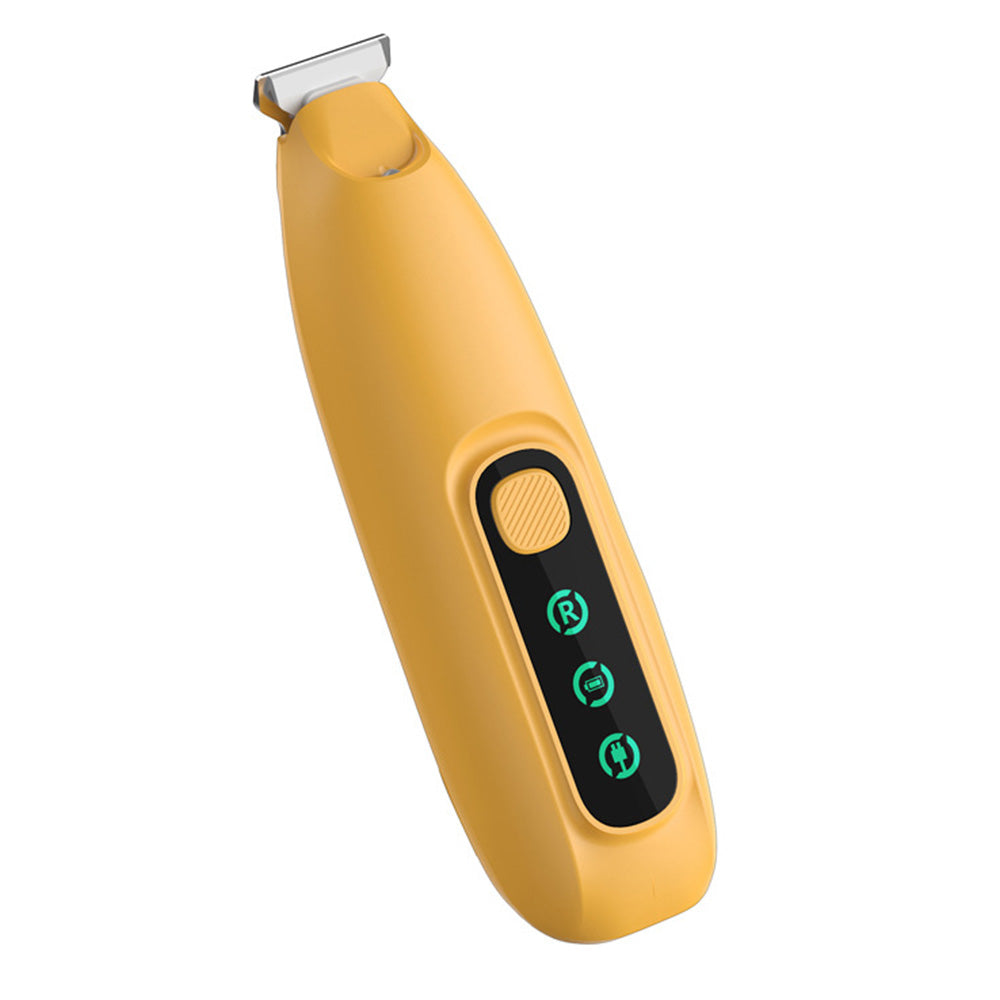 Pet Electric Paw Hair Trimmer with 18mm Ceramic Blade and LED Light