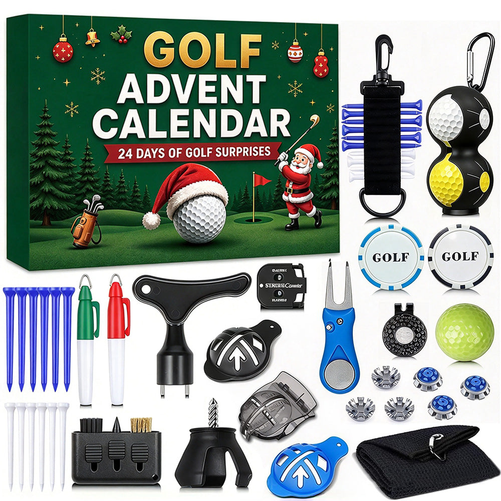 24 Day Golf Advent Calendar with Accessories Christmas Gift for Men