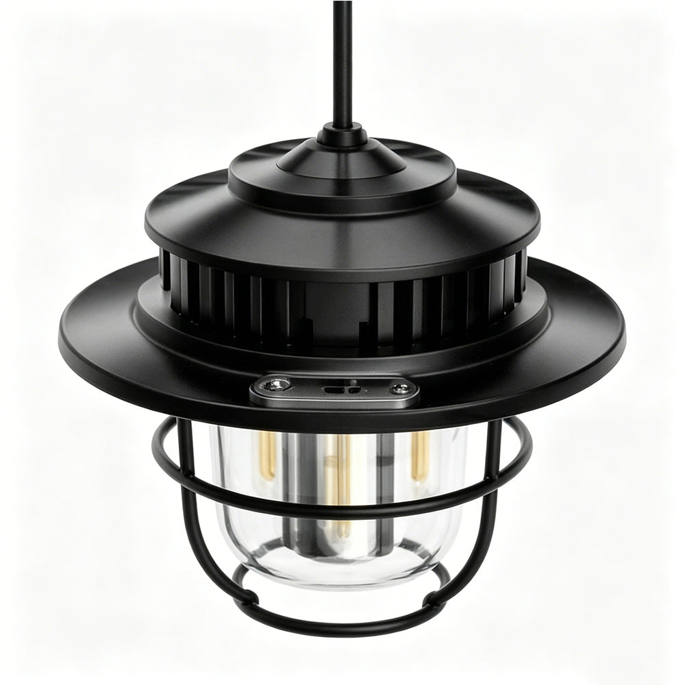LED Camping Lantern Rechargeable Camping Tent Light Lamp Flashlight Portable