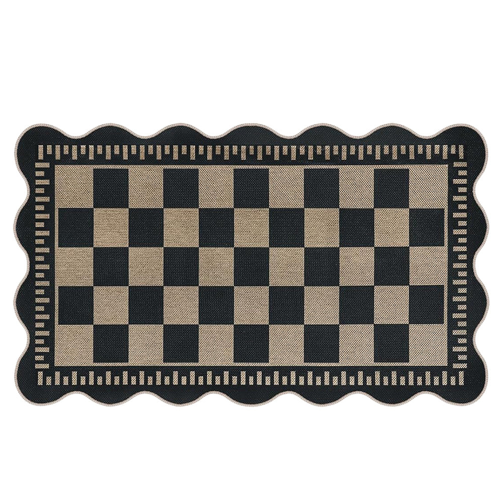 Geometric Crystal Velvet Area Rug Washable Floor Mat for Home-Style 2