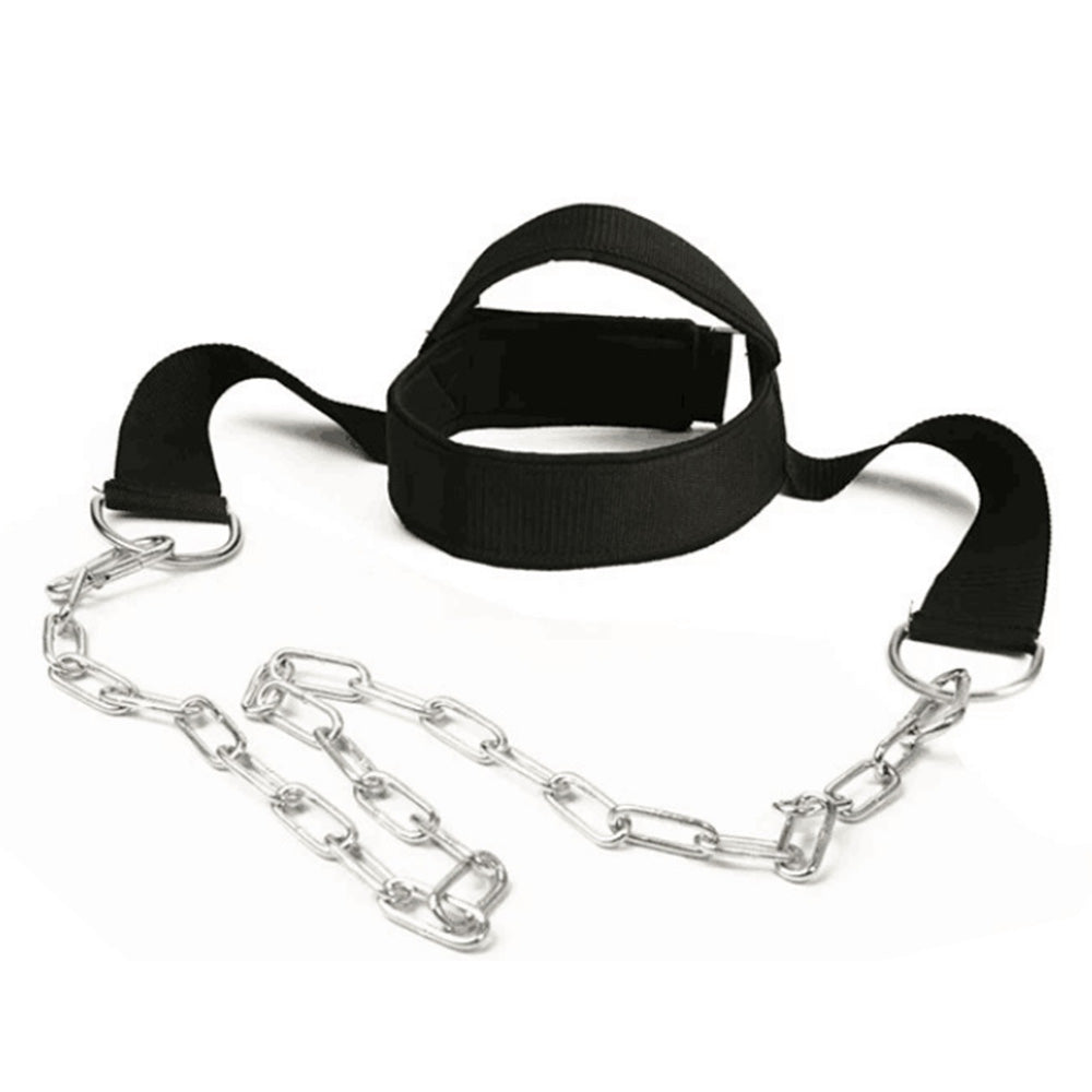 Weight Lifting Head Neck Harness Gym Workout Exercise Training Strap Belt