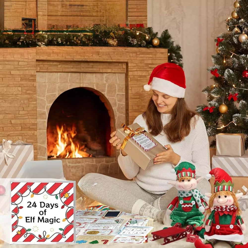 Elf Kit 24 Days Of Christmas Elf Magic Kit Elf Activities Props And Countdown Xmas Gift