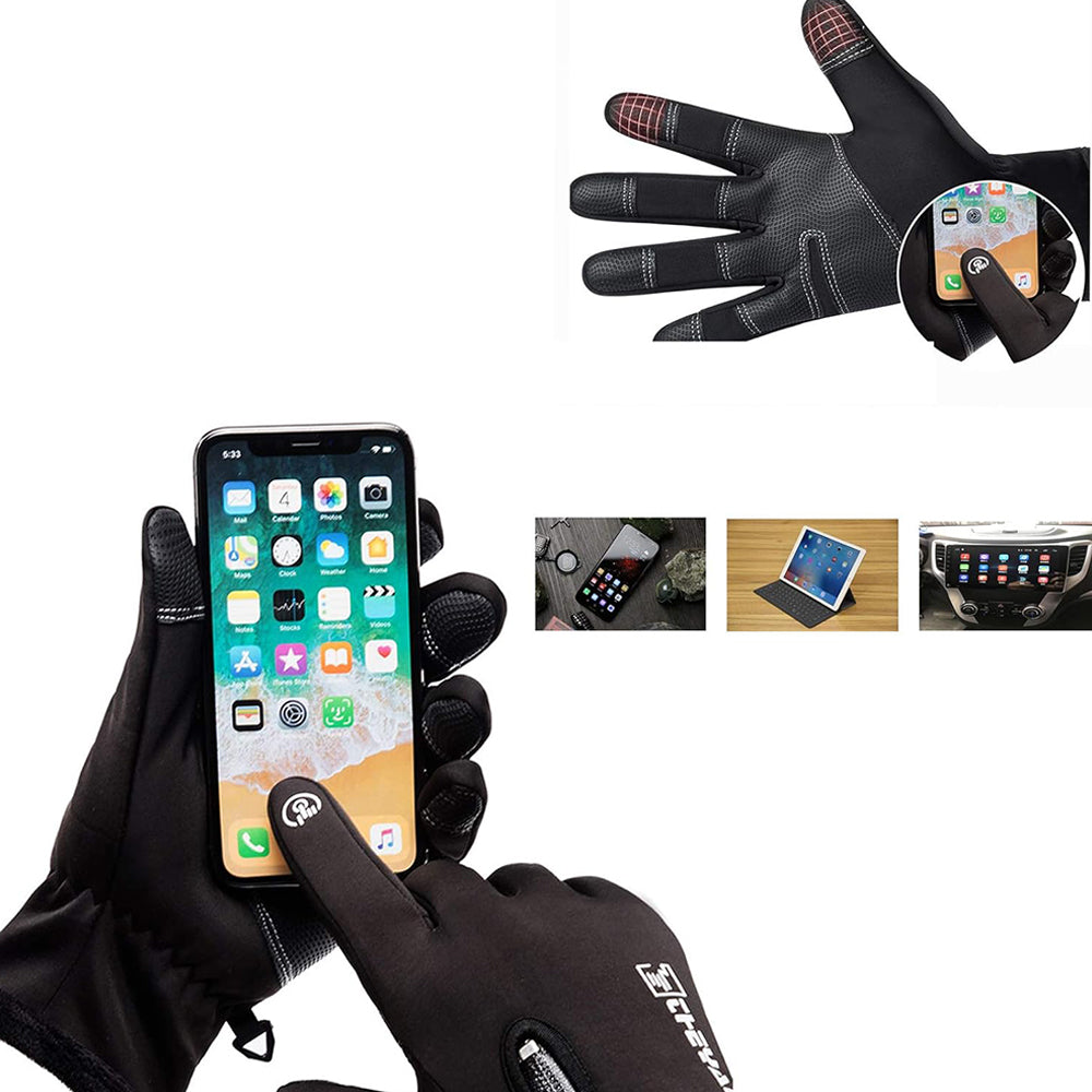 Winter Fishing Gloves with 2 Flip Finger for Touchscreen