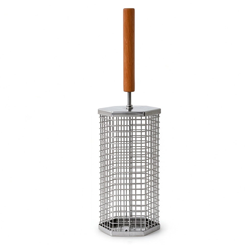 304 Stainless Steel Nesting BBQ Grill Basket Set for Outdoor Camping