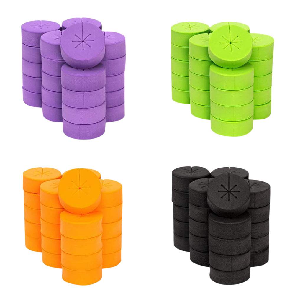 100 Pack EVA Hydroponic Growing Sponge Foam Plugs for Seed Germination