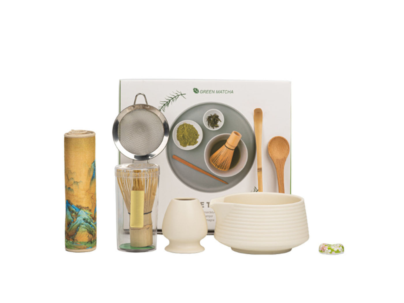 8-Piece Matcha Whisk Set Traditional Japanese Matcha Kit