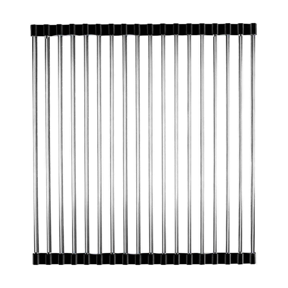 Roll Up Over Sink Drying Rack Colander and Dish Drainer for Kitchen