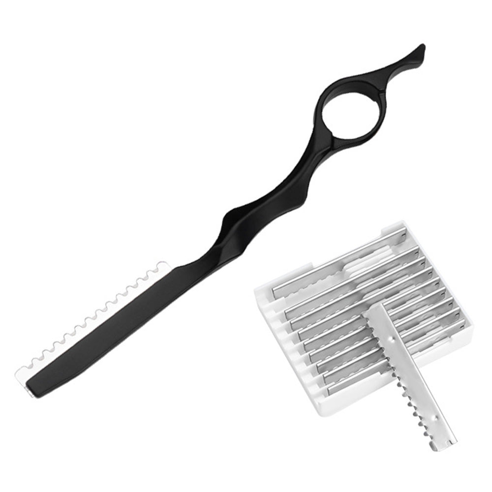 Hair Thinning Razor with 10 Replacement Blades for Professional Salon and Home Use