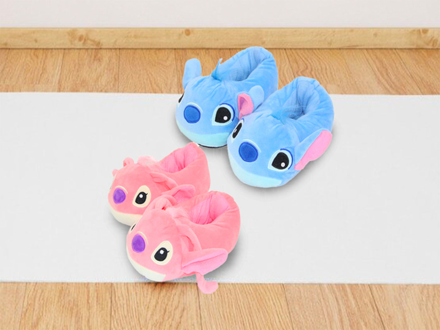 Lilo & Stitch Inspired Cartoon Plush Slippers for Kids